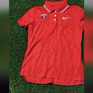 Nike Minnesota Twins Embroided Polo Shirt Size S Women